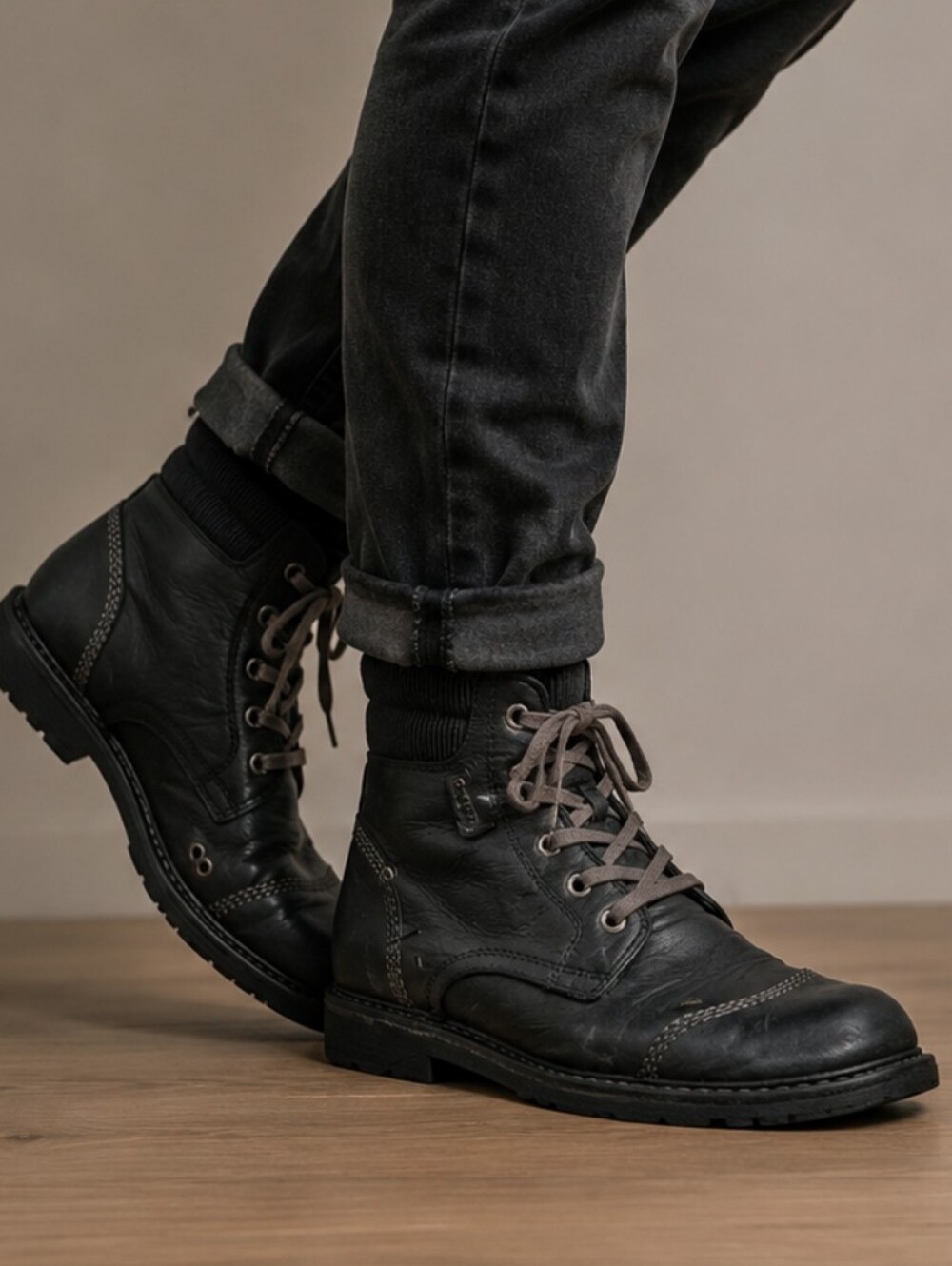 Kickers Krift Men's high-top shoes Boots Black 42/US8.5